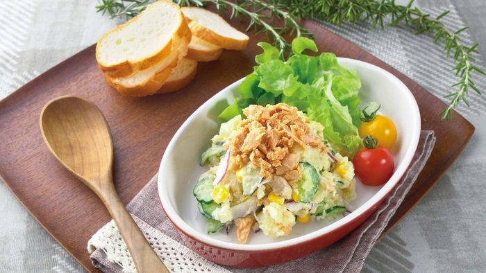 オリジナルレシピ めんツナポテサラ