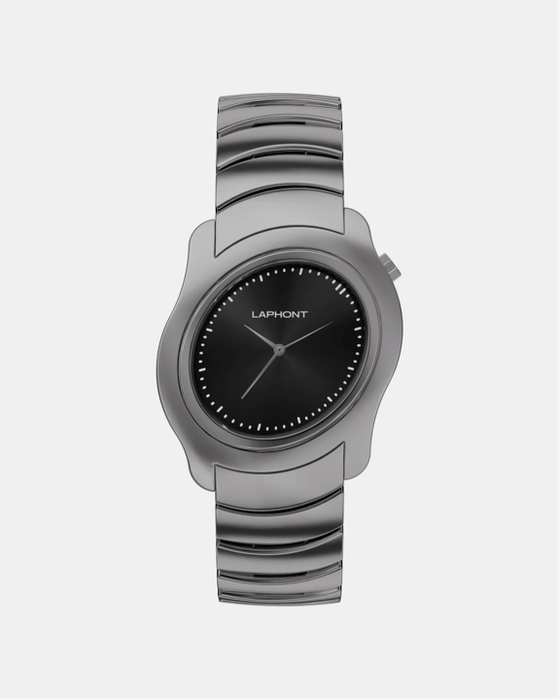 Sliver Case Black Dial