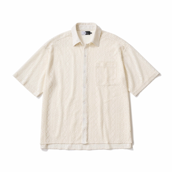 半袖レースシャツ WHITE
