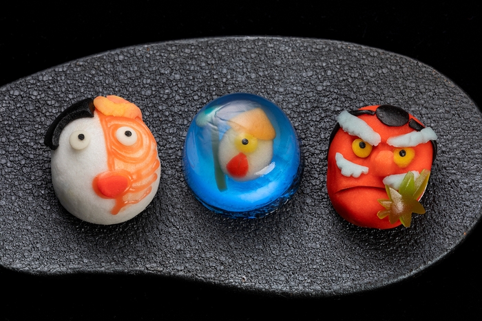 妖怪3つ、おど菓子て み妖怪!