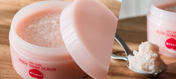 石けんをスクラブ化?!新発想のボディスクラブ
