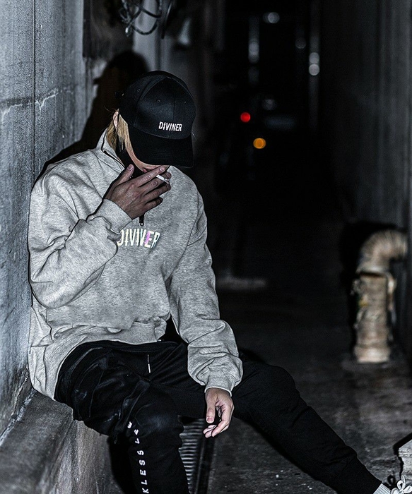 Aurora Reflect Half zip Sweat Shirts(Mグレー)