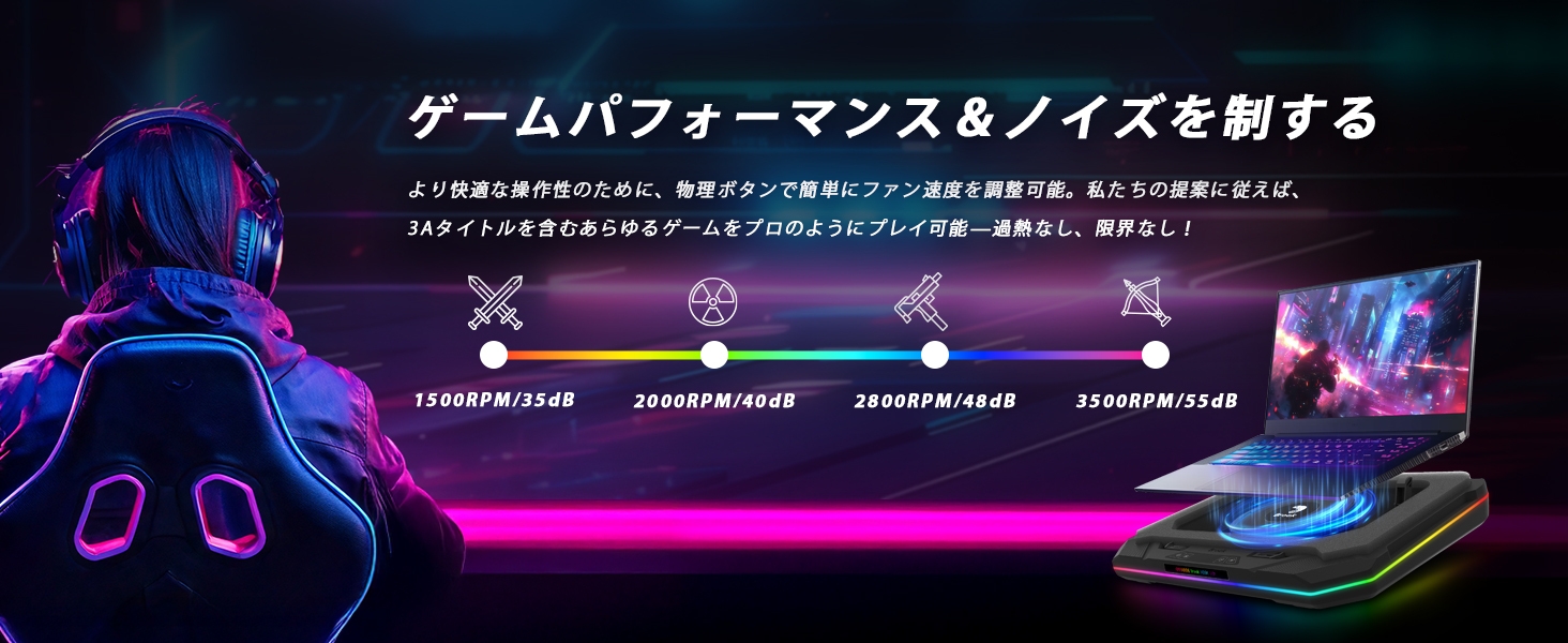 パフォーマンスを解放、ノイズを制御!