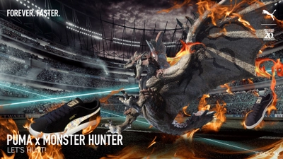 大人気ハンティングアクションゲーム 「モンスターハンター」とコラボレーションした 「PUMA×MONSTER HUNTER 20周年」コレクションを INFOLENS GEEK SHOPにて販売開始！