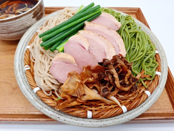 2色そば木の子の鴨そば