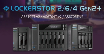 ASUSTOR 株式会社製NAS「LOCKERSTOR Gen2+」シリーズより 新製品3モデル販売開始のお知らせ