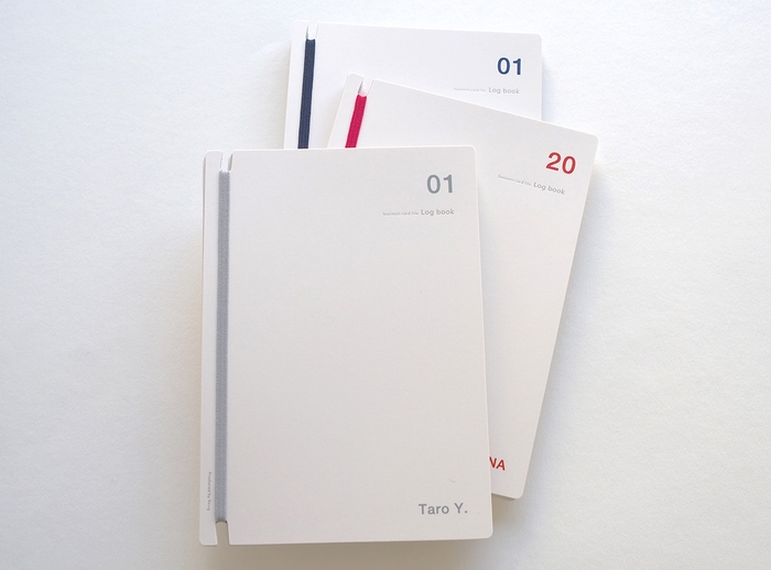 Log book名入れカスタマイズ 表紙「白」のサンプル