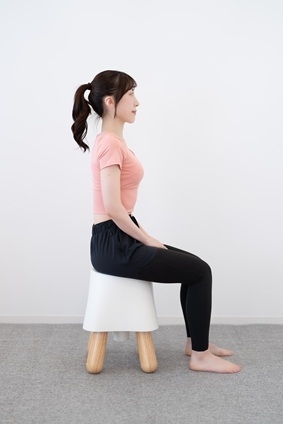 良い姿勢 地面に対して軸が垂直