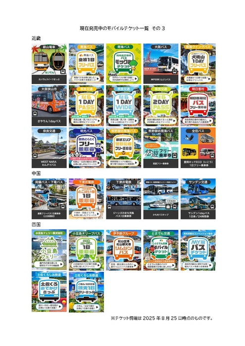 モバイルチケット一覧その3