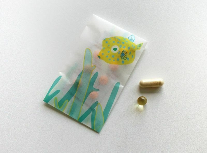 【リプラグ】『グラシンペーパー ぽち袋 海』