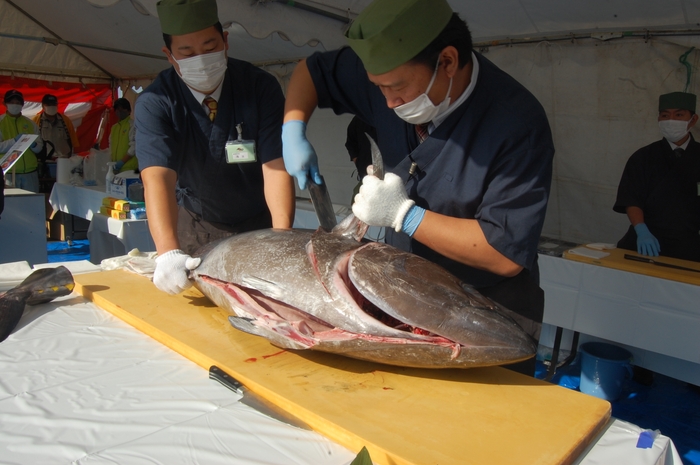 マグロ解体ショー(2)