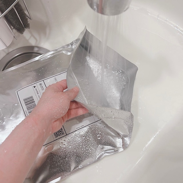 水洗いして繰り返し使用可能