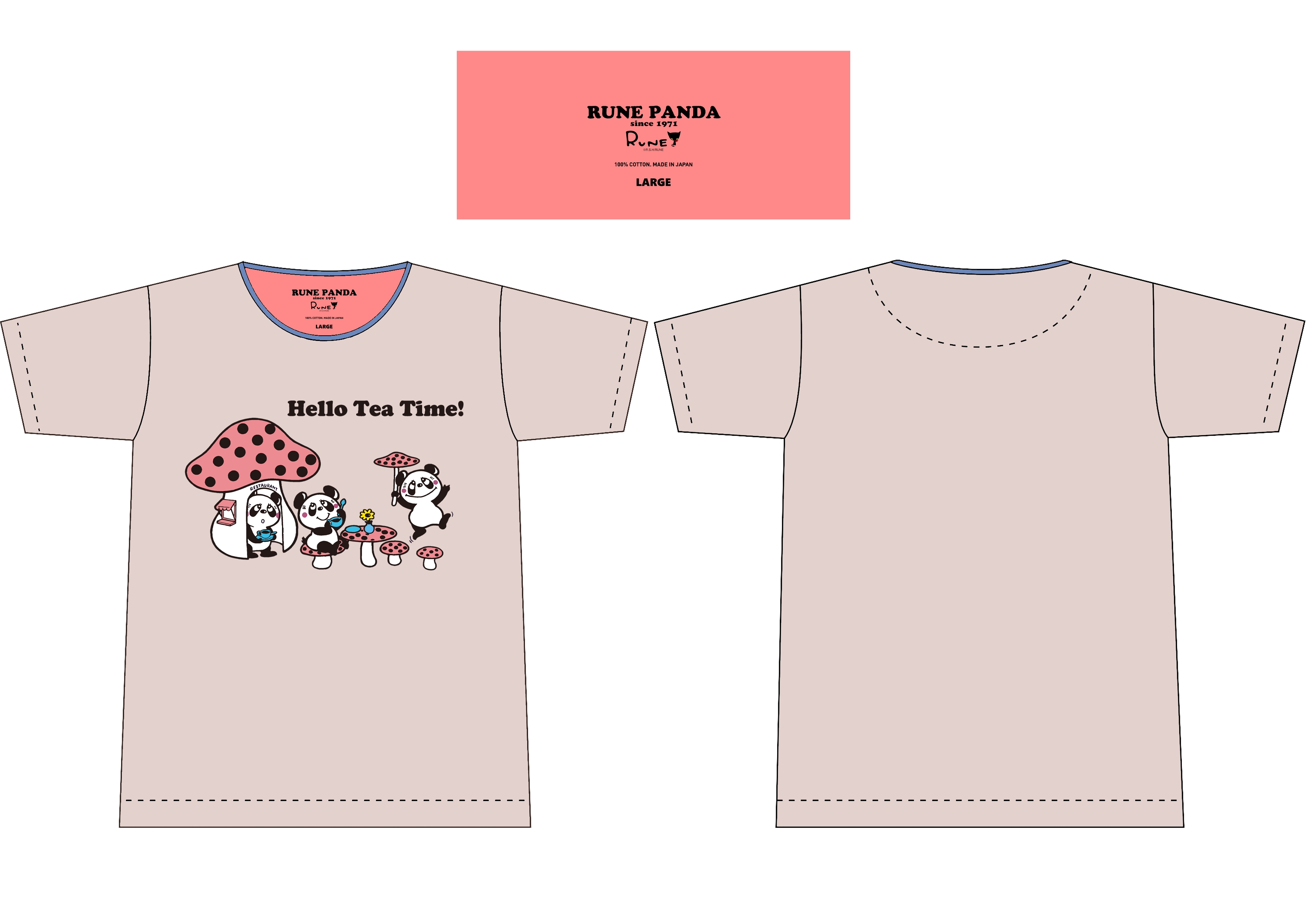 ルネパンダ きのこ Tシャツ