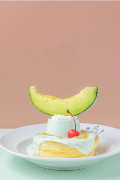 メロンプリンパンケーキ