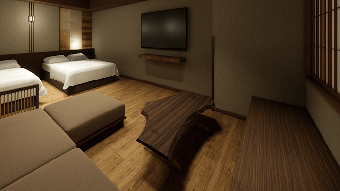 ロイヤルスイート：リビング