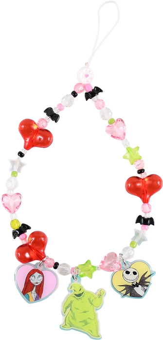 ビーズフォンストラップ ナイトメアー・ビフォア・クリスマス ハート デザイン