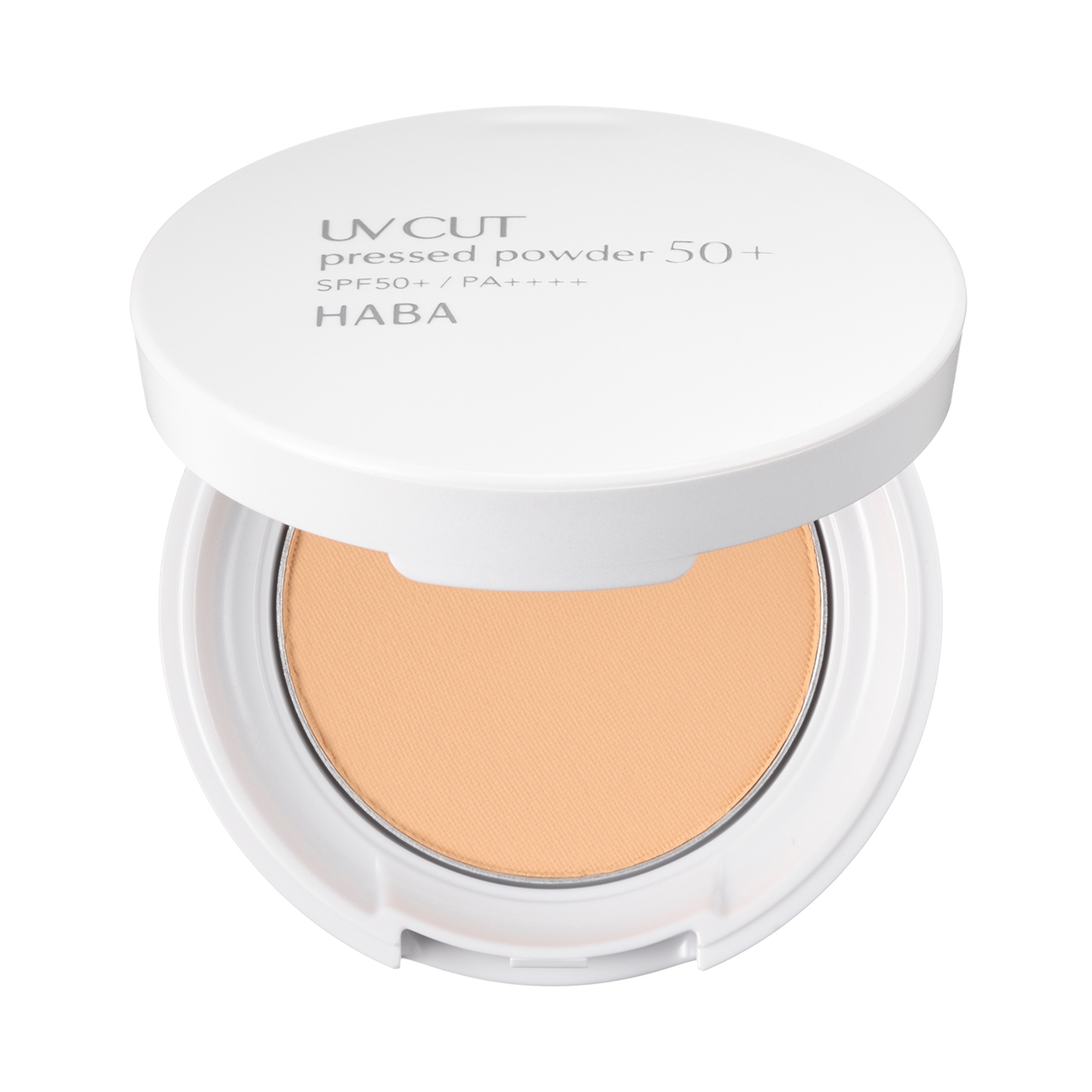 『UVカットプレストパウダー50+<ナチュラル>』 ミニサイズ (ミラー、専用パフ付)