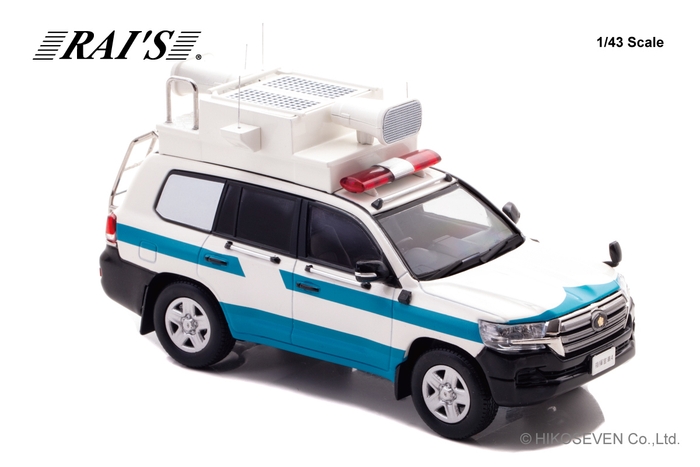 1/43 トヨタ ランドクルーザー GX (URJ202) 2017 警察本部警備部機動隊指揮官車両:右前