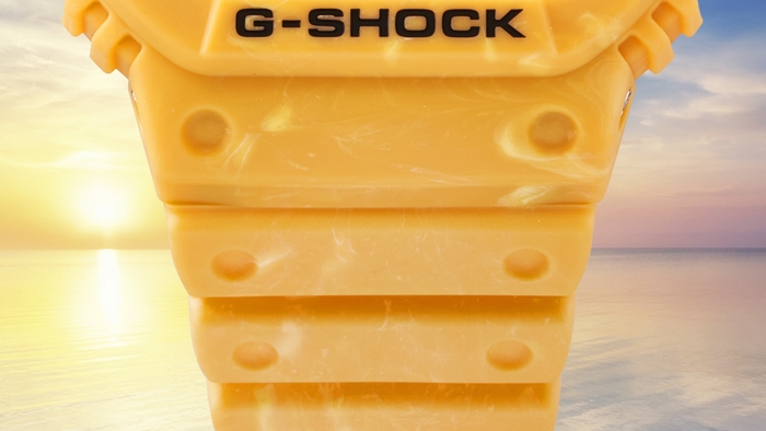 サンライズサーフの 美しい情景を バイオマスプラスチックの 混色成形で表現