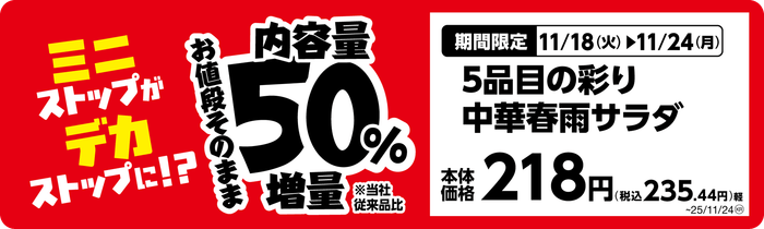 5品目の彩り中華春雨サラダ単品POP