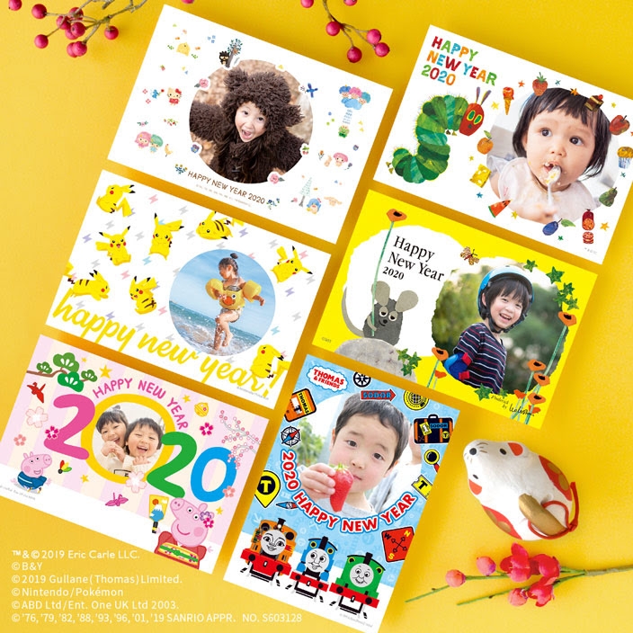 6種類の大人気キャラクターが破格の30枚セット600円で一挙登場!「TOLOT年賀状2020」キャラクターデザイン受注スタート