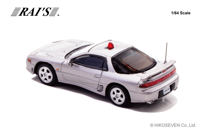 1/64 三菱 GTO Twin Turbo (Z16A) 静岡県警察交通機動隊車両(覆面 銀):左後