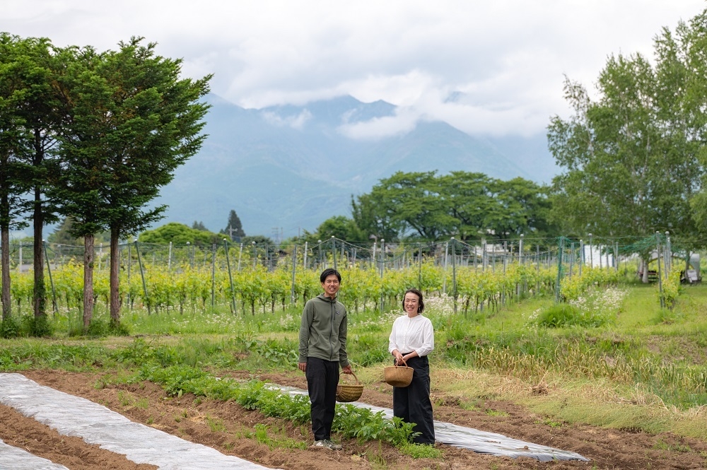 約60種の野菜を育てる自家農園