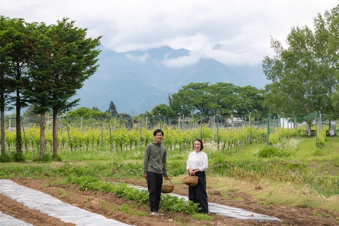約60種の野菜を育てる自家農園