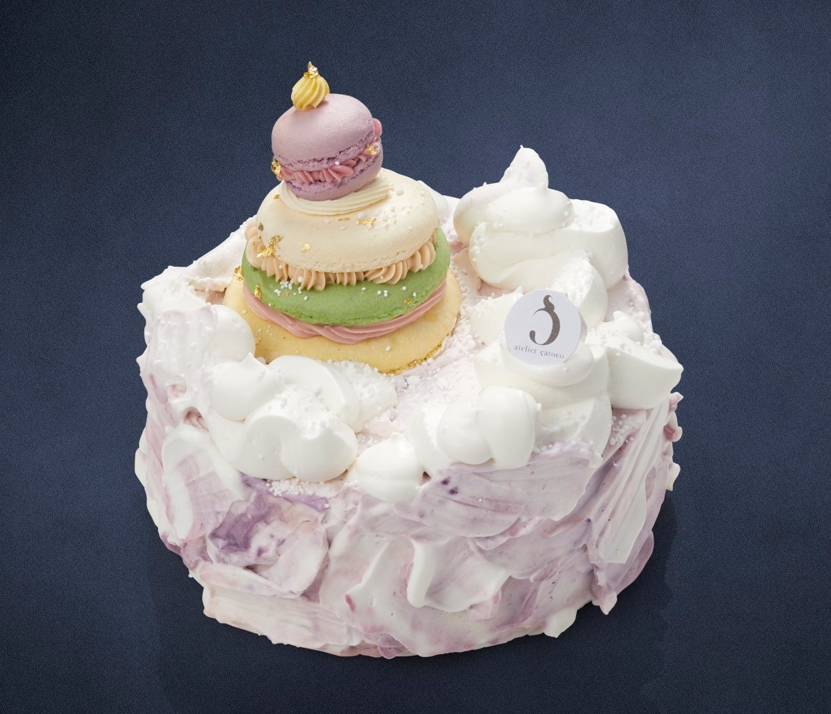 <アトリエサトコ>Noel de sapin マカロンとイチゴのクリスマスケーキ