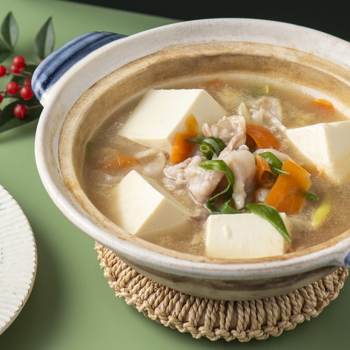 豚肉と豆腐のとろみ鍋(贅沢の極みだし使用)