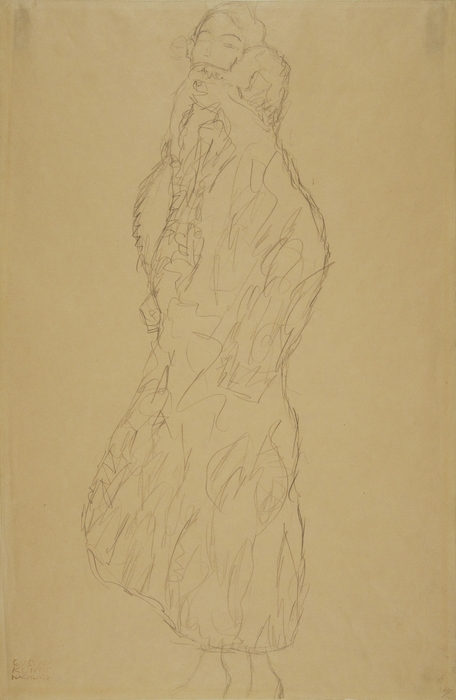 毛皮をまとった婦人　グスタフ・クリムト(個人蔵)