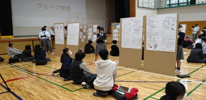 令和6年（2024年）10月に実施した札幌日大中学校との交流会の様子