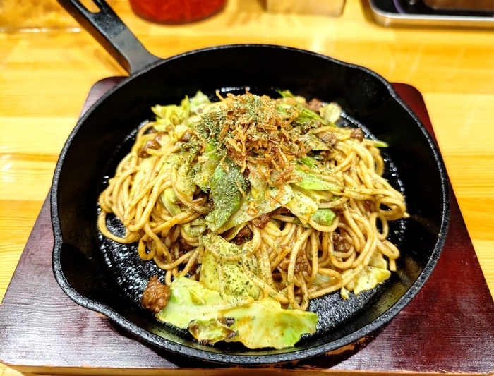 欧風カレー焼そば1