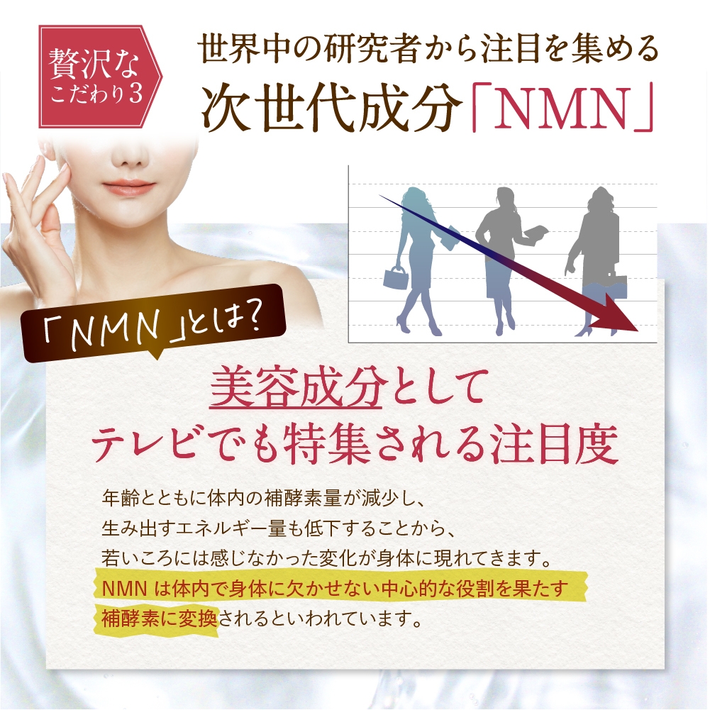 こだわり3. 次世代成分NMN配合