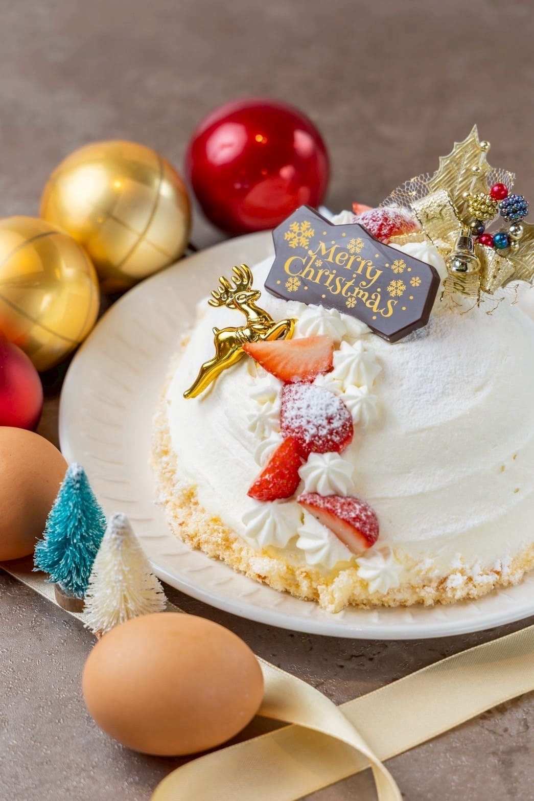天てりプリンのクリスマスたまごケーキ