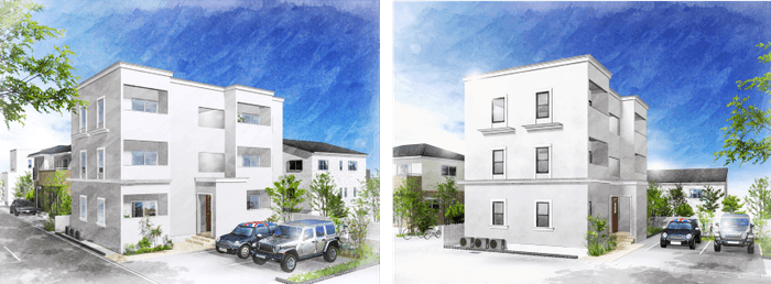 ナチュール青葉台外観パース