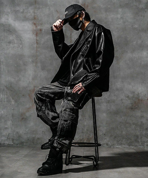 Synthetic Leather OverSize Double Rider's Jacket