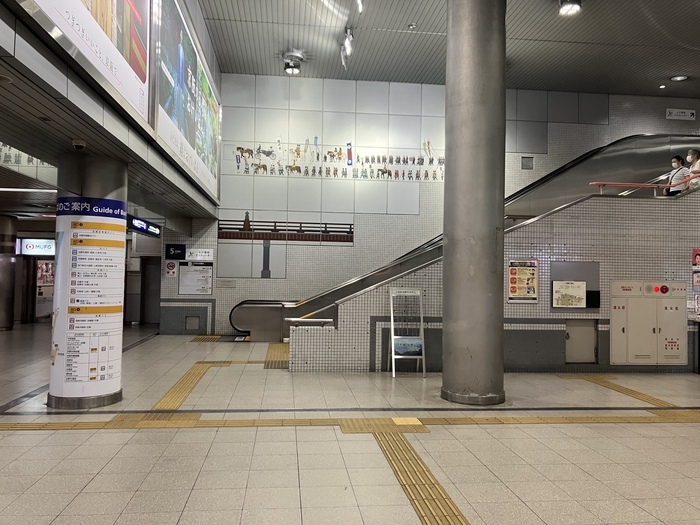 地下2階 中央改札前接続部 現況写真