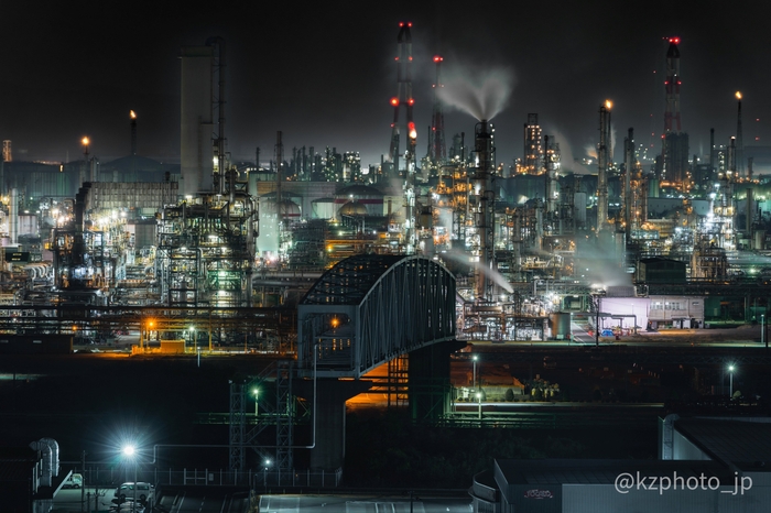 展示写真の一部(水島工業地帯)1