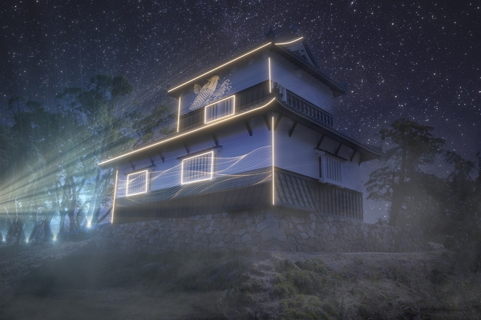 光と音のシンクロショー