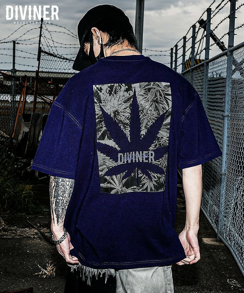 Weed TEE(ネイビー)