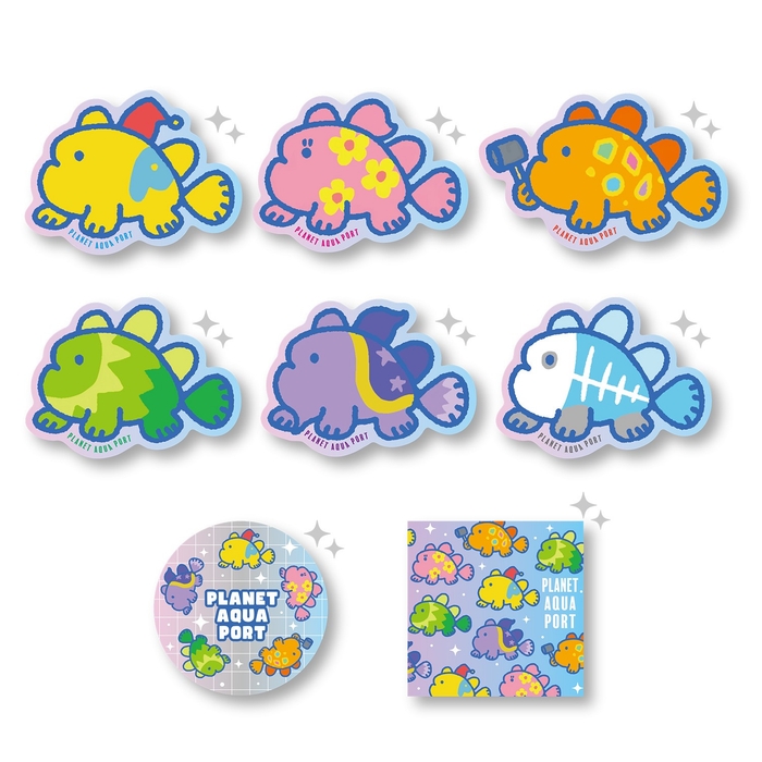 ノームのなかまたち×カエルアンコウ ステッカー(全8種) 価格:各420円