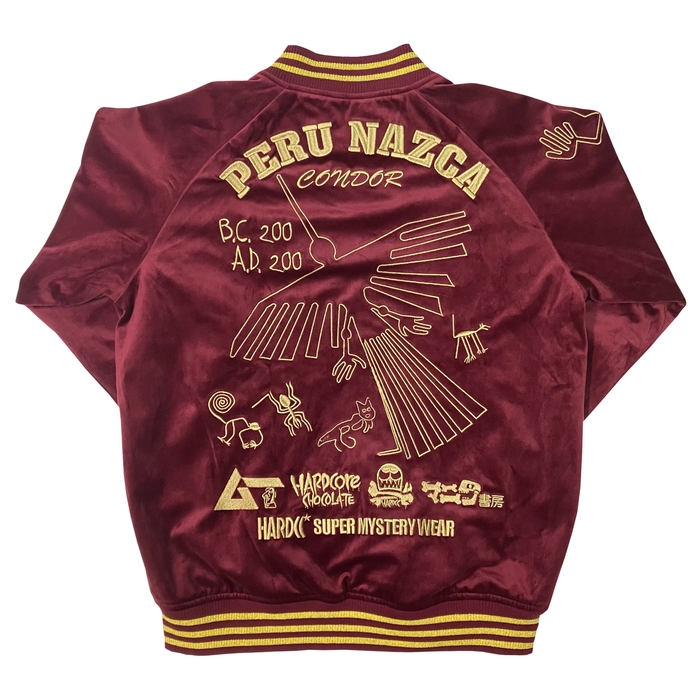 別珍 キヌア・バーガンディ 背面