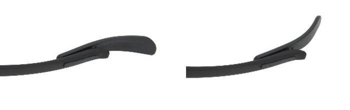 ▲テンプル(つる)先の「Zoff CLAP CLICK 構造」(特許出願中)