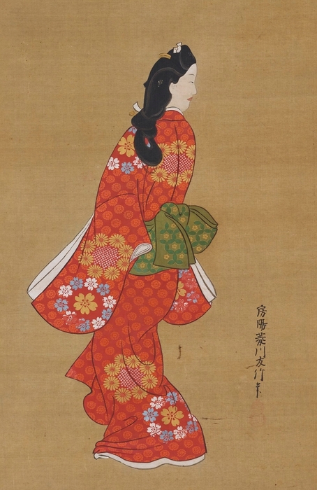 見返り美人図 菱川師宣筆