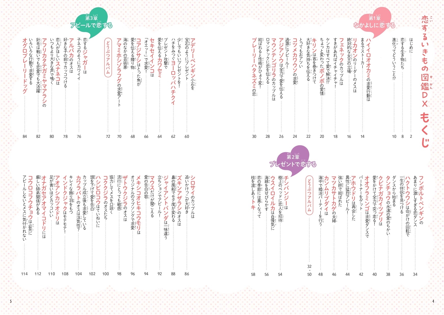 恋するいきもの図鑑DX もくじ①