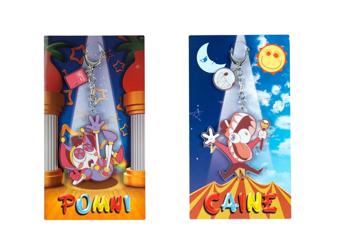 <アメイジングデジタルサーカス  キーホルダー(ポムニ/ケイン)商品画像>