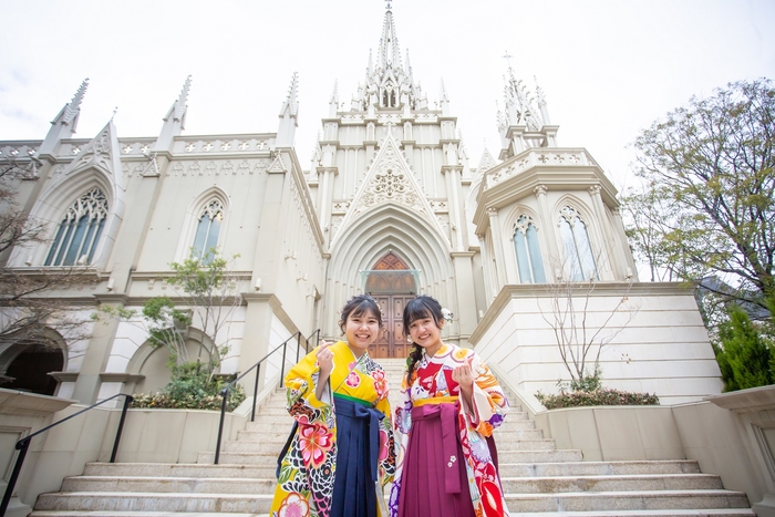 大聖堂前での撮影も!(ストリングスホテル名古屋)