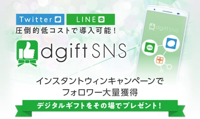 デジタルギフトを使ってTwitterのフォロワーを獲得！ SNSプロモーションツール『dgiftSNS』Twitter版の提供開始！