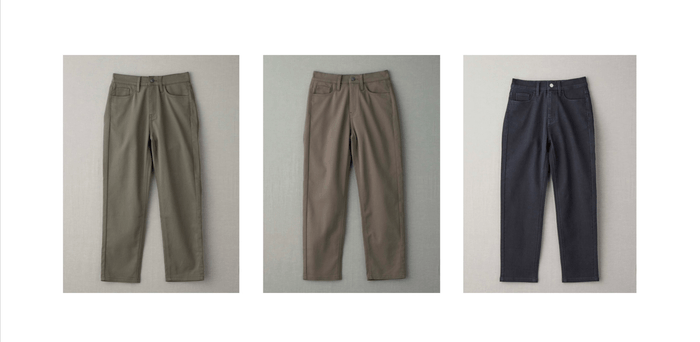 ダークカーキ・モカ・黒デニム